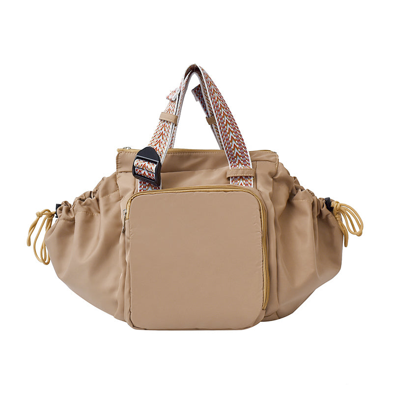 Nylon Fabric Large Capacity Travel Tote Handbag