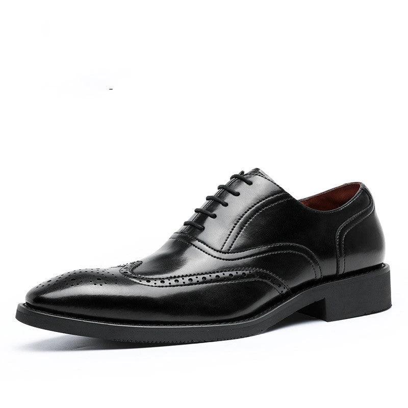 Men's Leather Oxford Shoes Rubber Sole