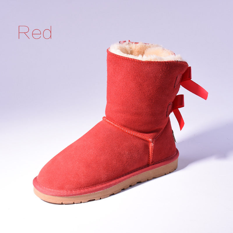 Women's Bow Detail Snow Boots