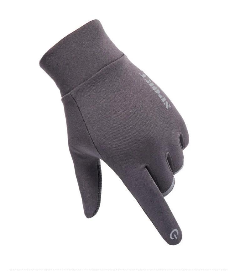 Reflective Velvet Warm Gloves For Men