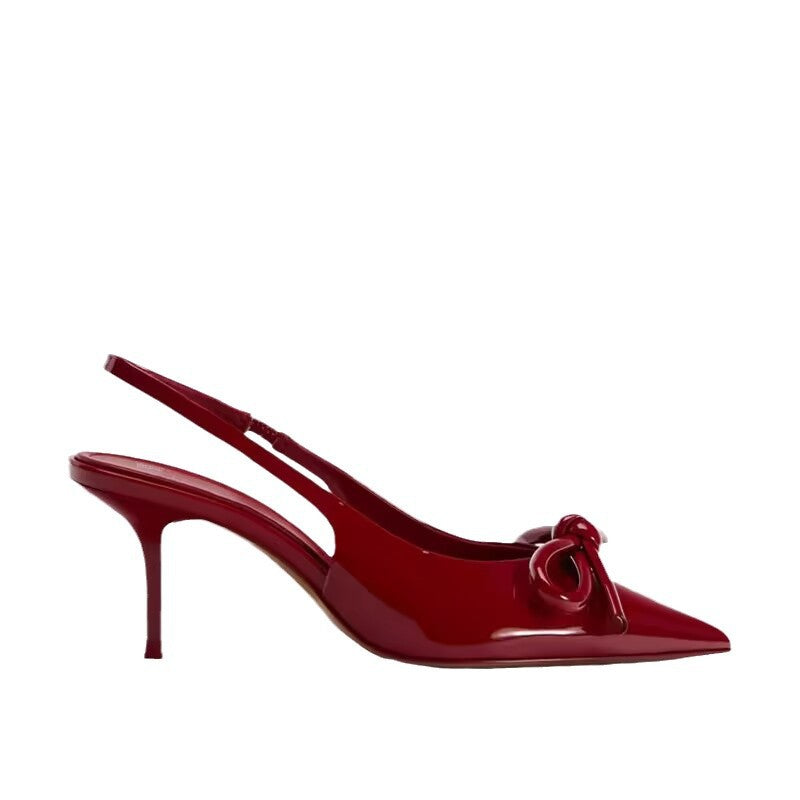 Women's Bowknot Slingback Heels