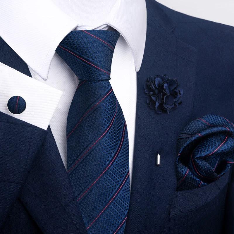 Men's Tie and Pocket Square Combo