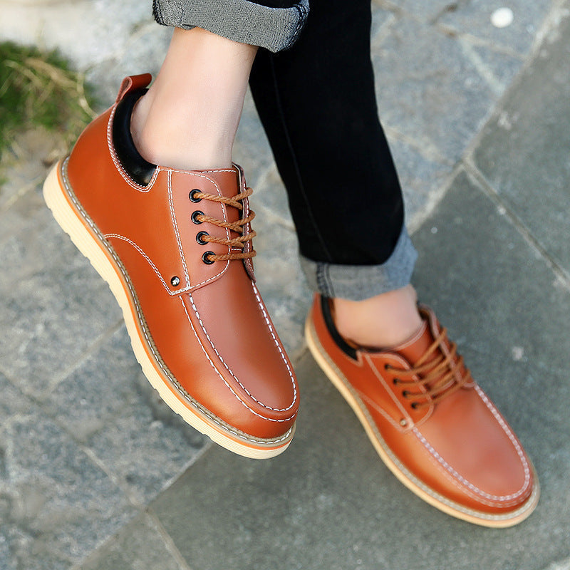 Men's Height Increasing Leather Shoes
