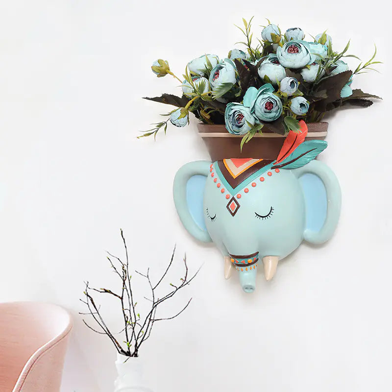 Wall-Mounted Planter and Vase