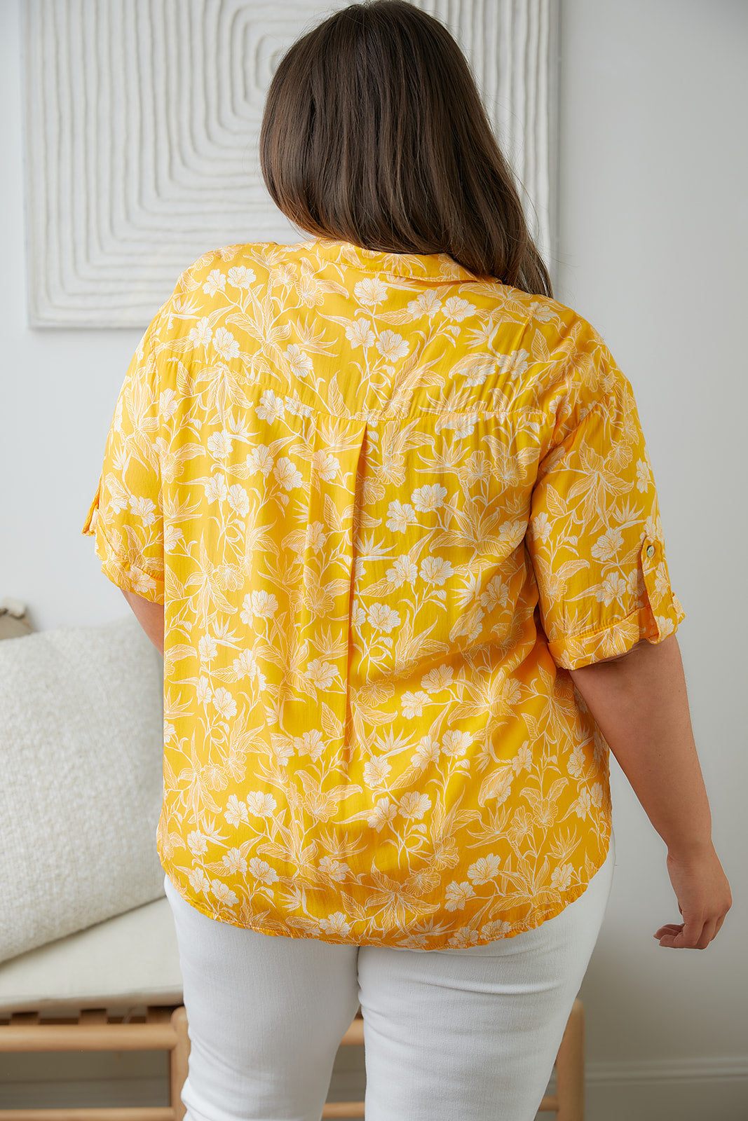 Blusa Clementine abotonada con estampado floral