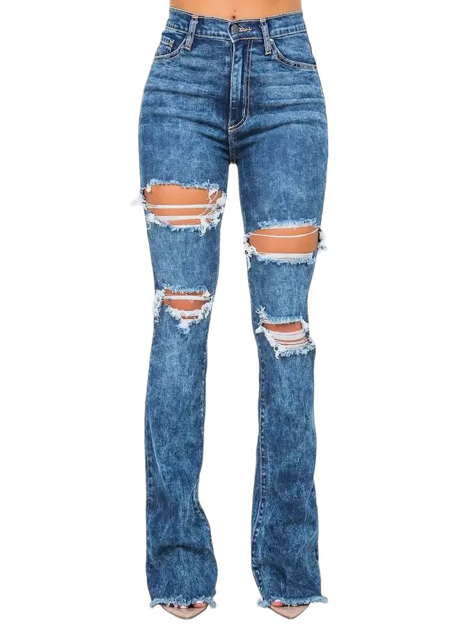 Vaqueros Tania corte bota {aptos para chicas altas}