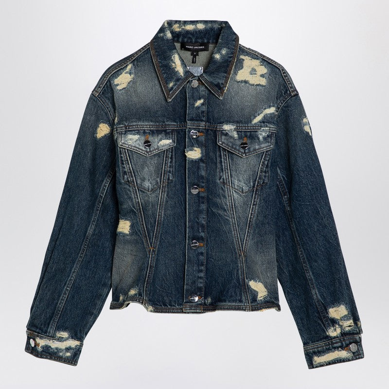 Marc Jacobs Washed Denim Jacket With Worn Details Women