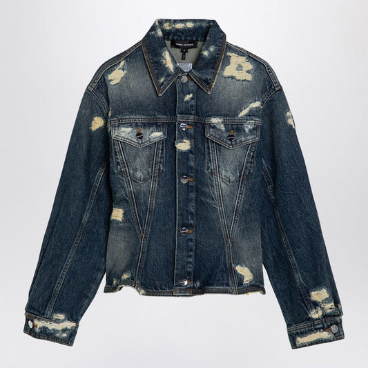 Marc Jacobs Washed Denim Jacket With Worn Details Women