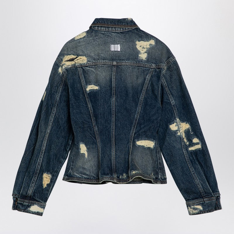 Marc Jacobs Washed Denim Jacket With Worn Details Women