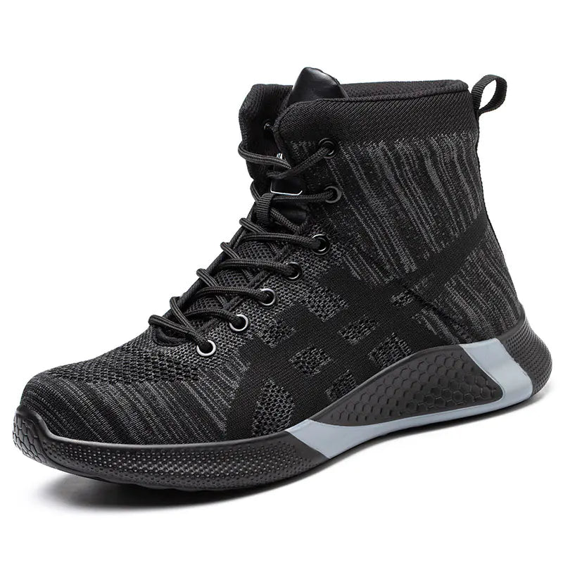 Men's Winter Plush Safety Work Boots - Warm & Breathable