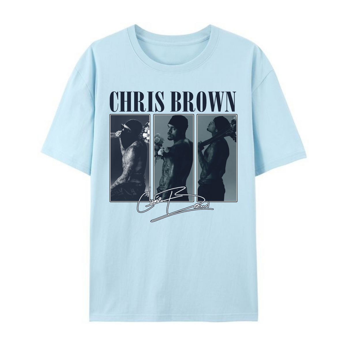 C. Brown Vintage Shirt – Classic Retro Concert Tee for Music Fans