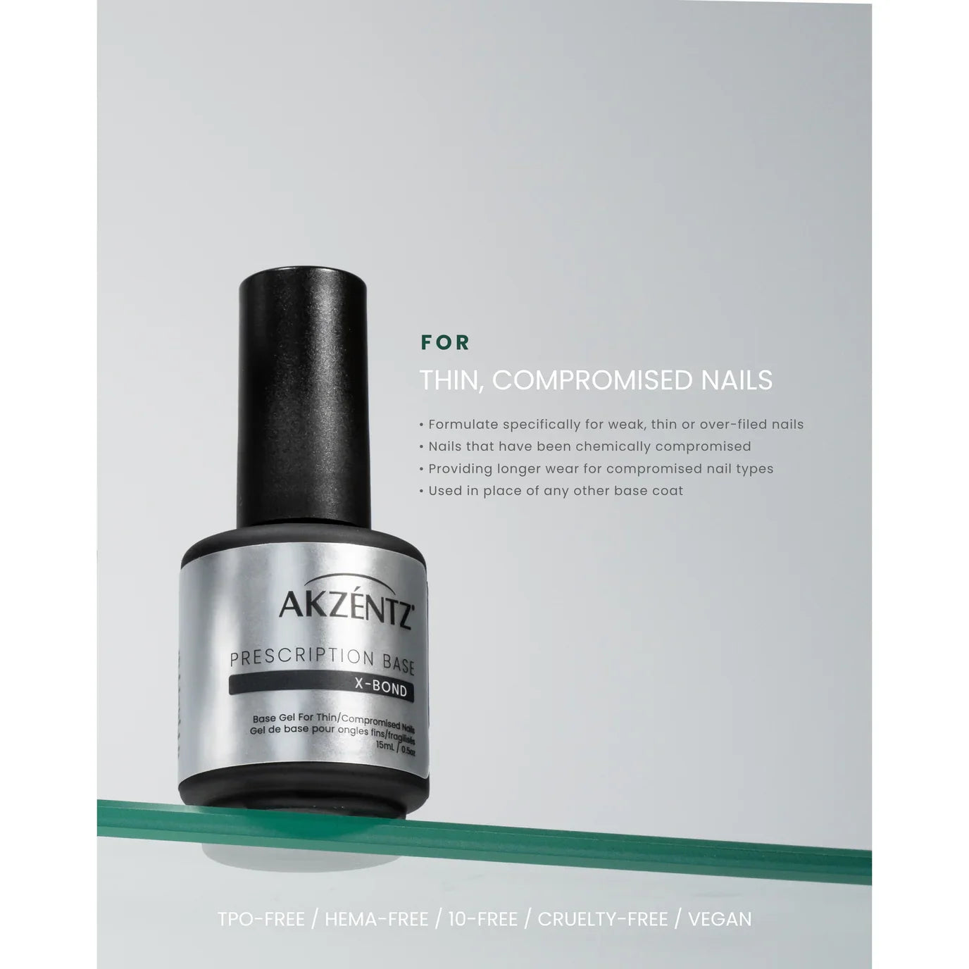 Akzentz - Prescription X-Bond Bonding Base Gel 15ml/0.5oz