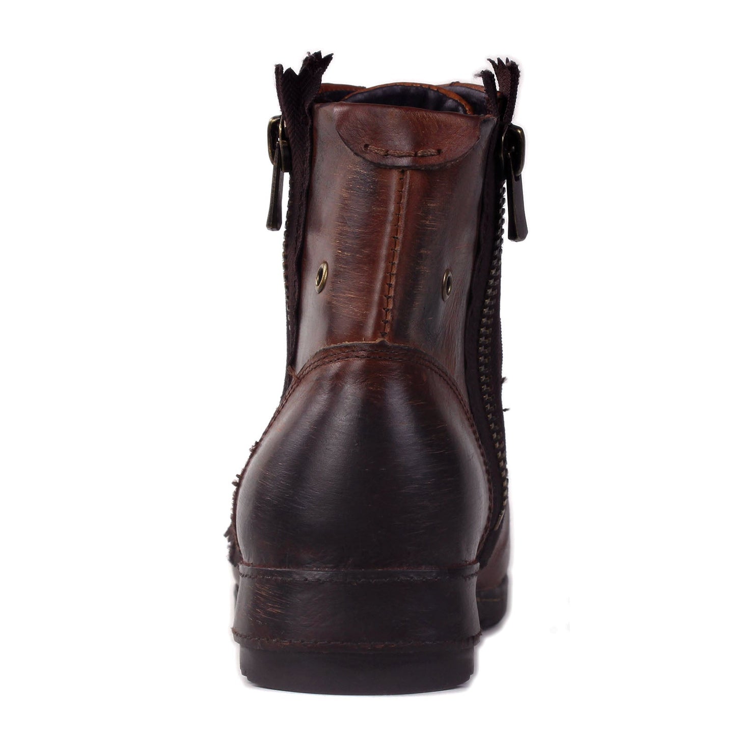 Botines de cuero para hombre OS-5008-8-Metal Brown