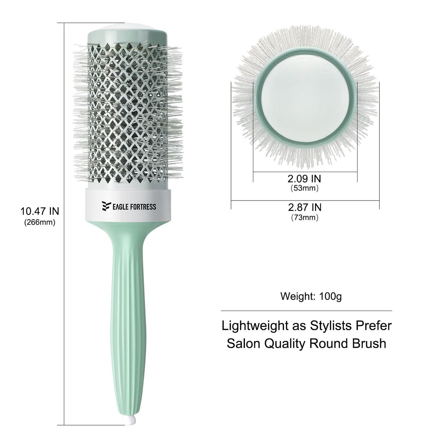 Eagle Fortress Professional Round Hair Brush 2.09 in