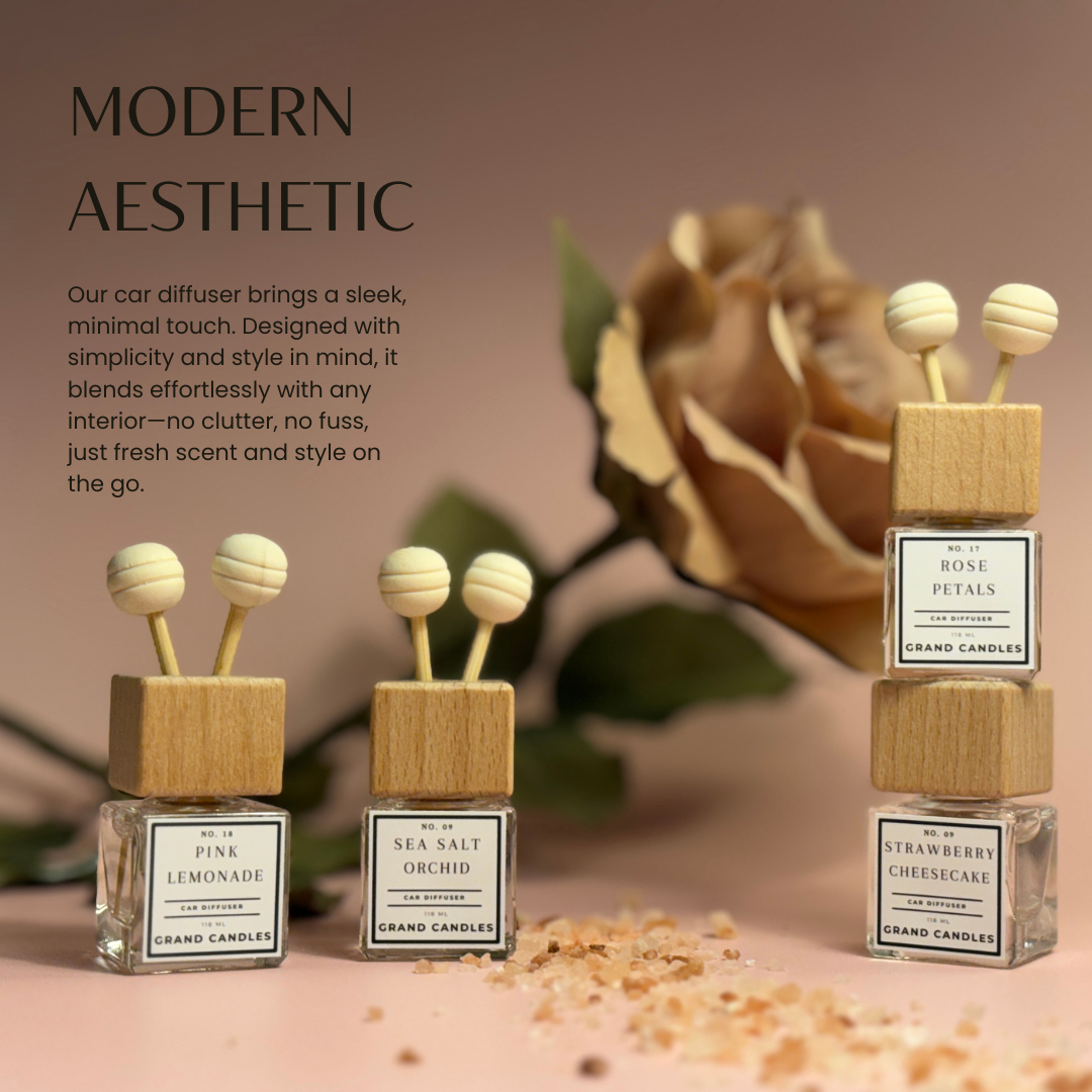 Gardenia + Leaves Car Diffuser