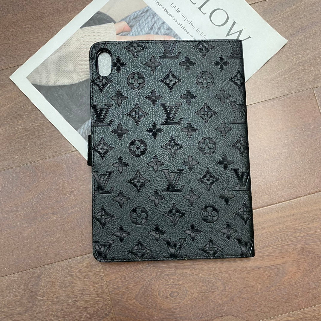 Funda plegable para iPad de Apple con monograma en relieve 3D con función de soporte