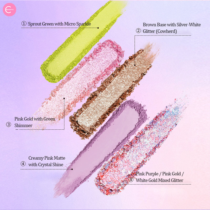 CHEERYEP (QIANYAN) 16-Color Natural Star Eye Shadow Palette - 10#Lively