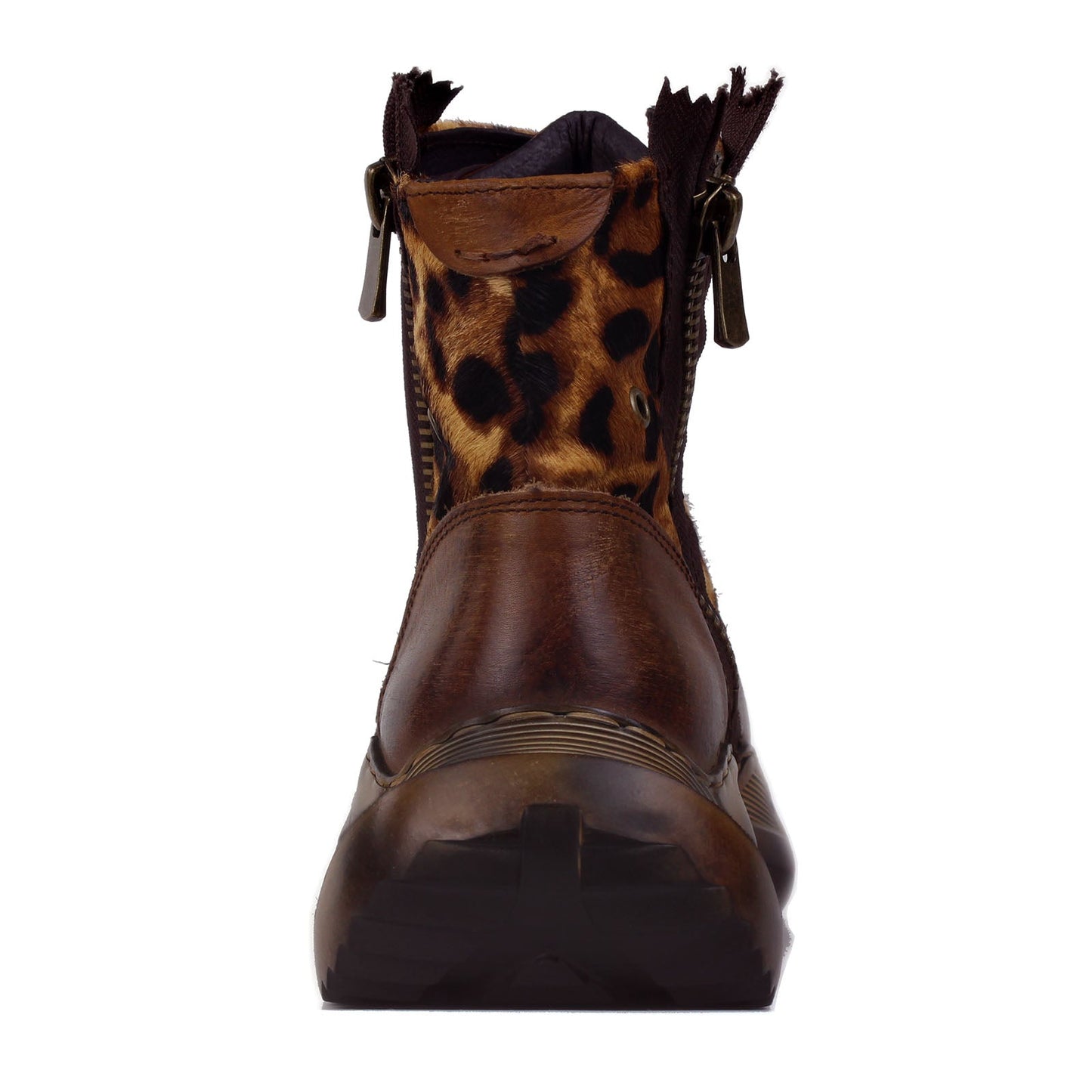 Botas de moto de cuero atléticas para hombre OS-5008-S-8-Leopardo