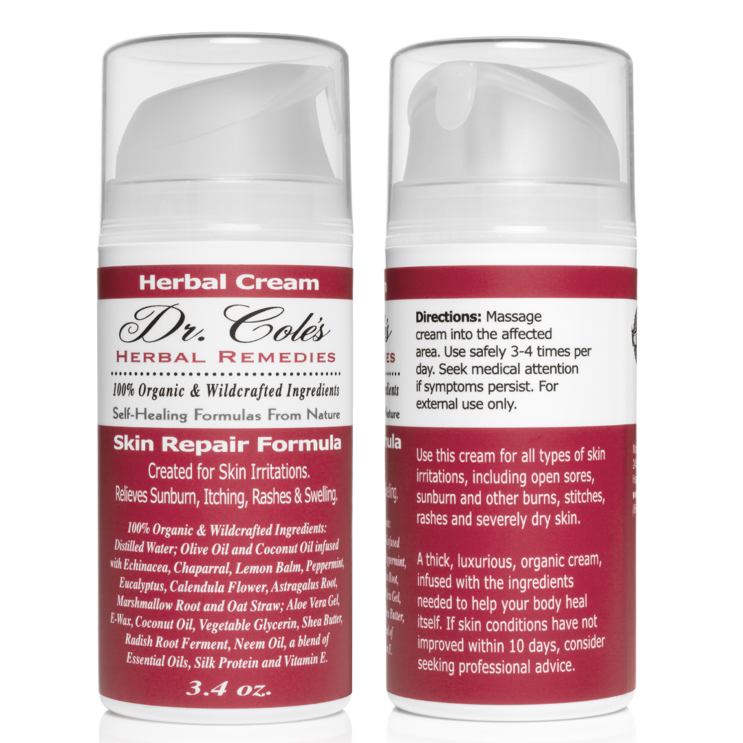 17 - Crema Herbal Orgánica Reparadora de la Piel Dr. Cole