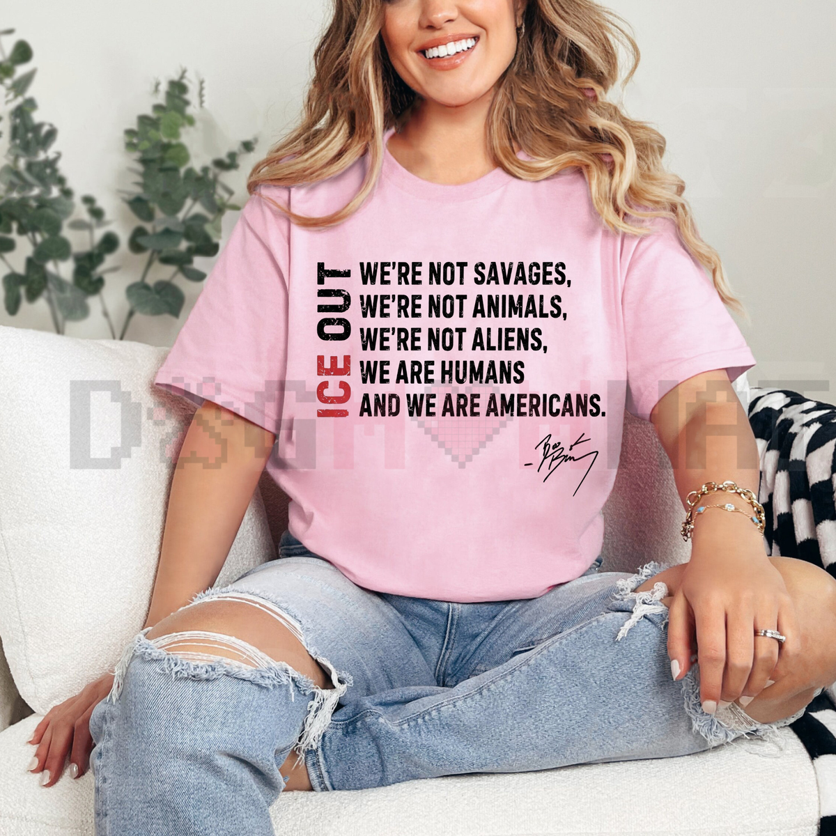 Retro "I.C.E. Out" Political Activist Tee