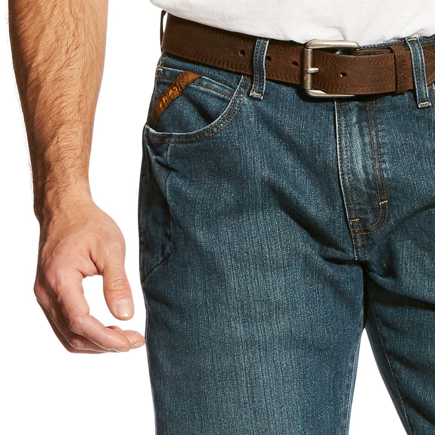 Ariat Jeans Rebar M4 Relajados DuraStretch de Hombre Corte Bota Básico