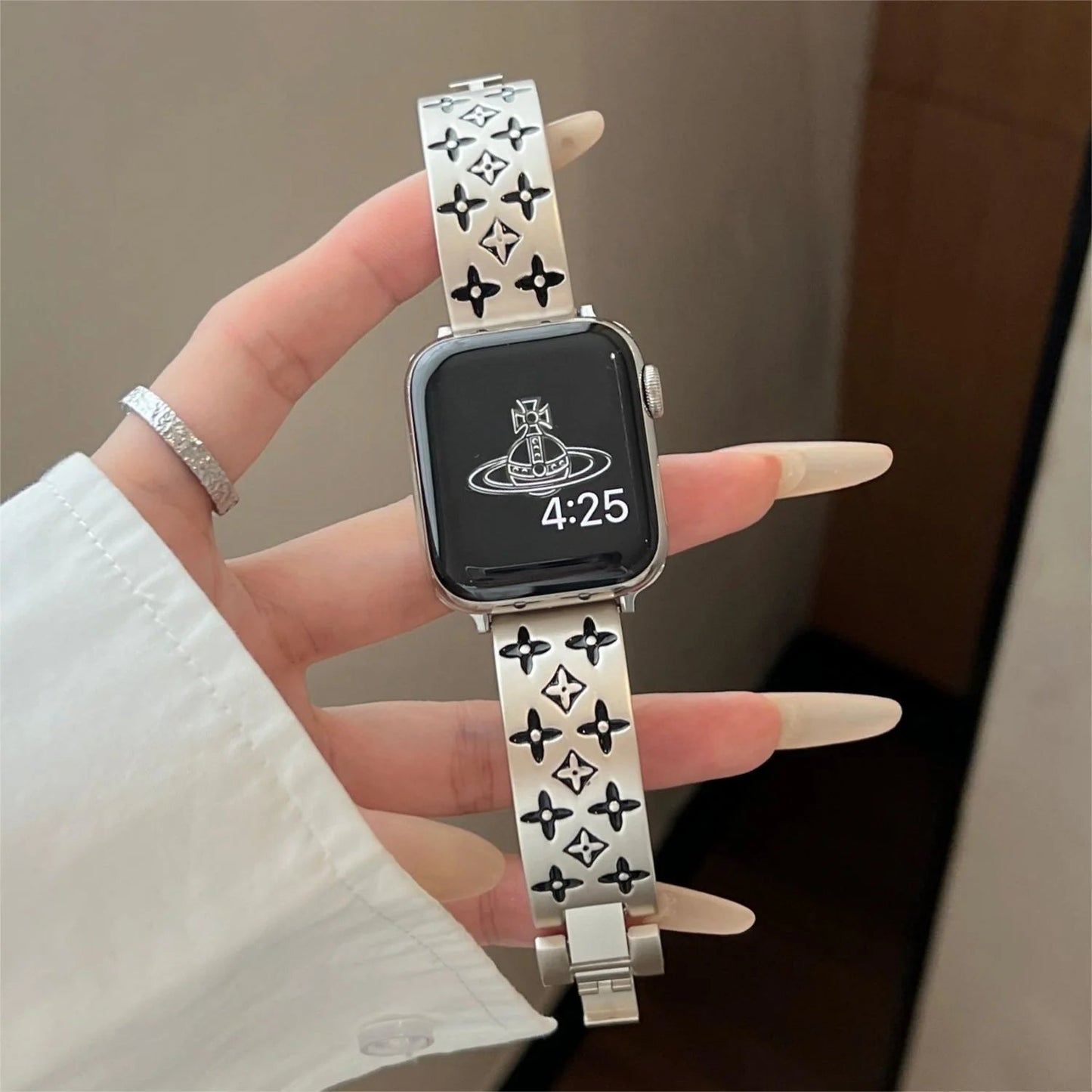 CORREA METÁLICA GRABADA PARA APPLE WATCH