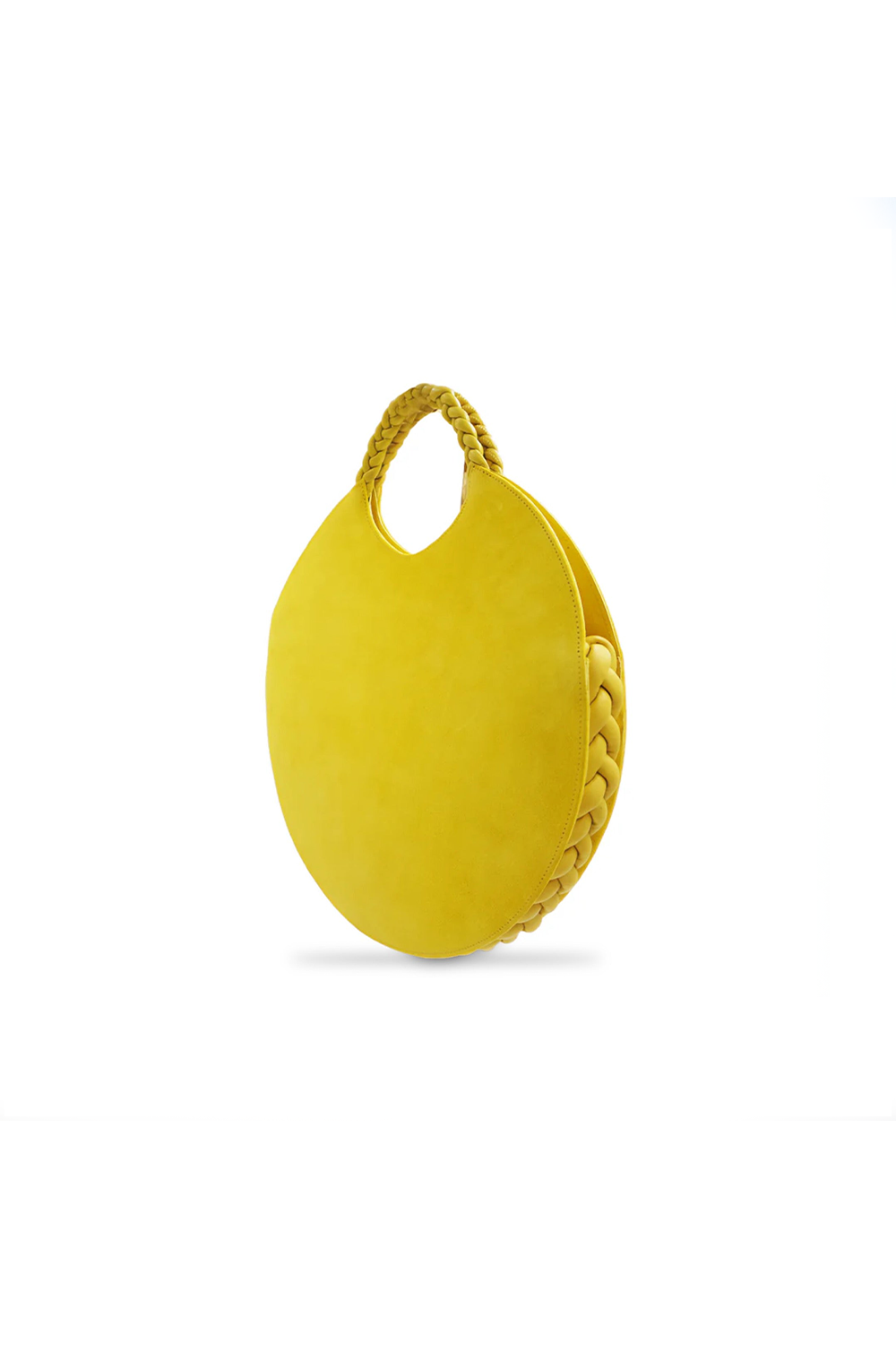 Bolso Sol en ante/piel napa amarillo