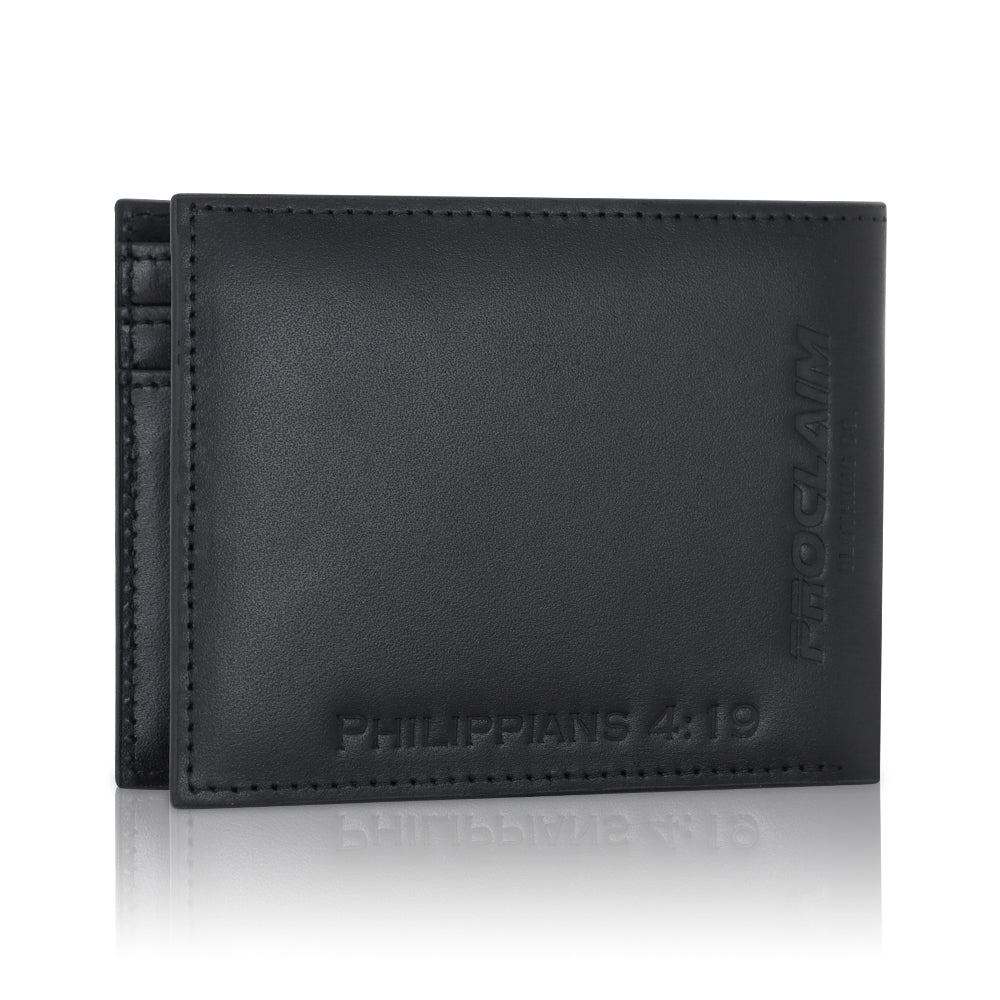 Cartera de cuero genuino God's Work - Serie Signature