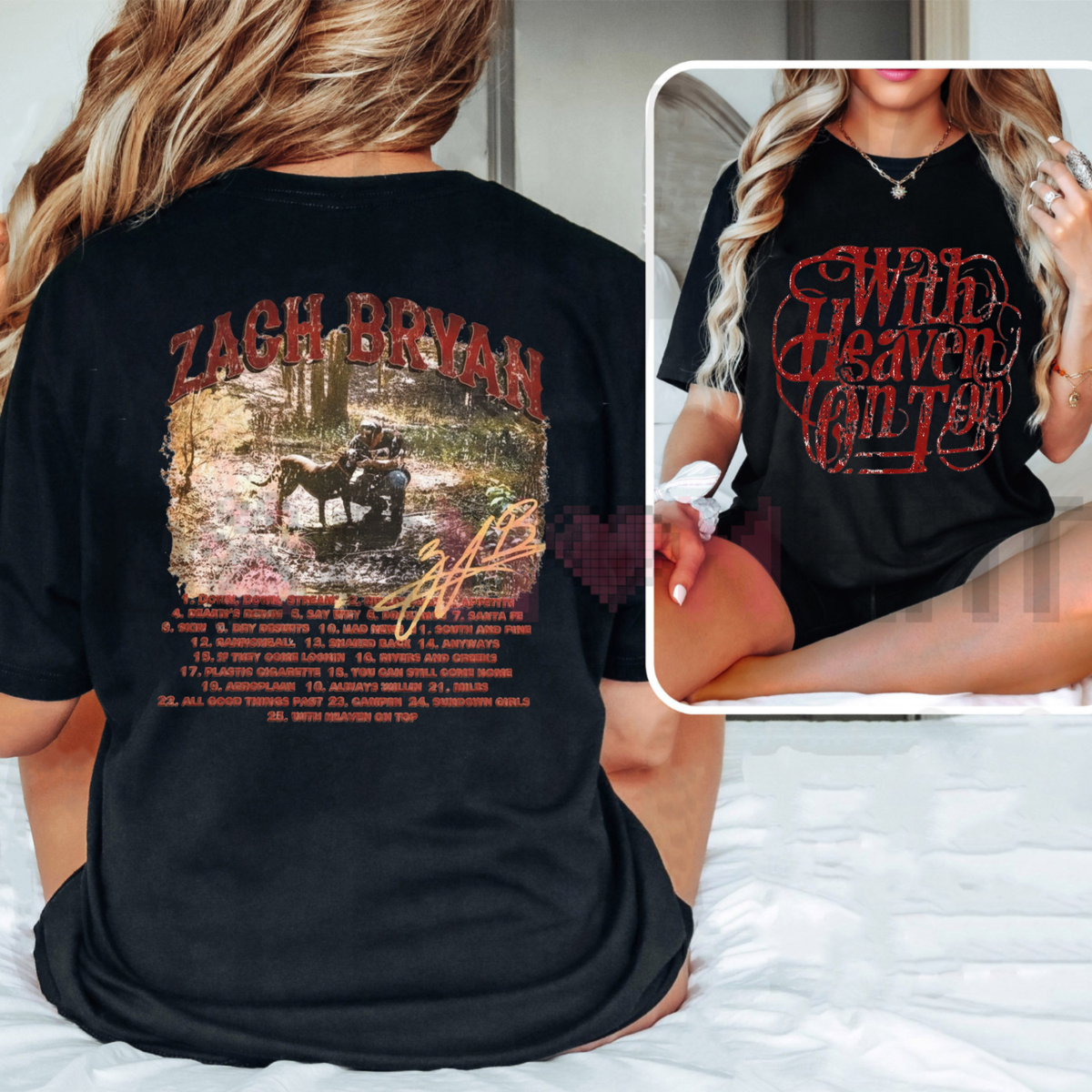 "With Heaven On Top" ZB Inspired T-Shirt