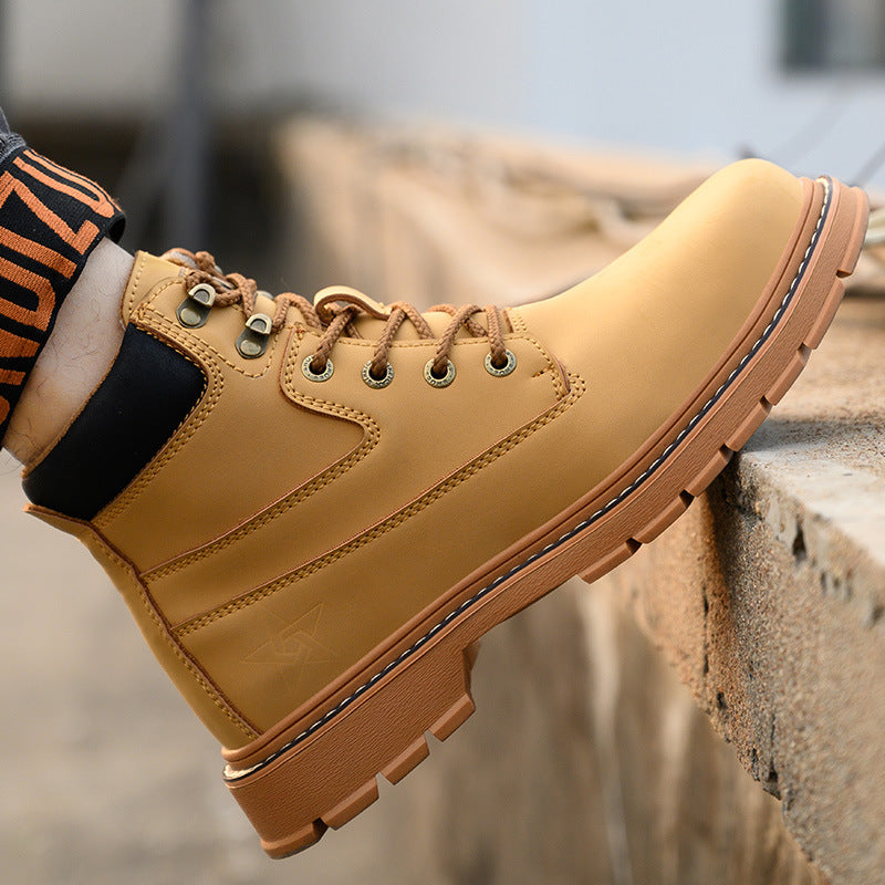 Microfiber Leather Work Shoes
