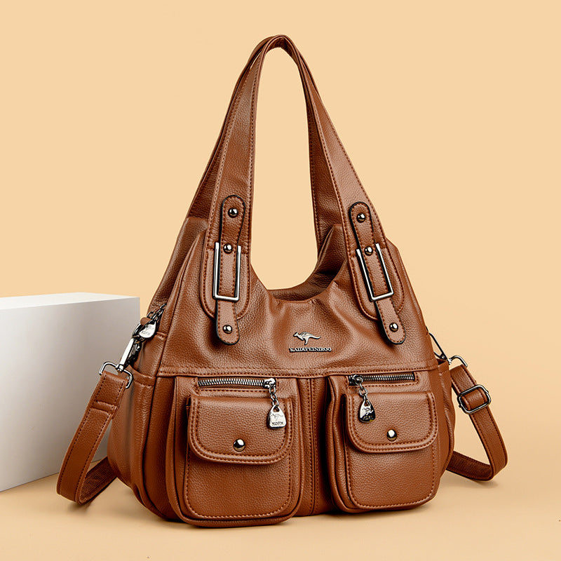 Solid Color Crossbody Travel Bag