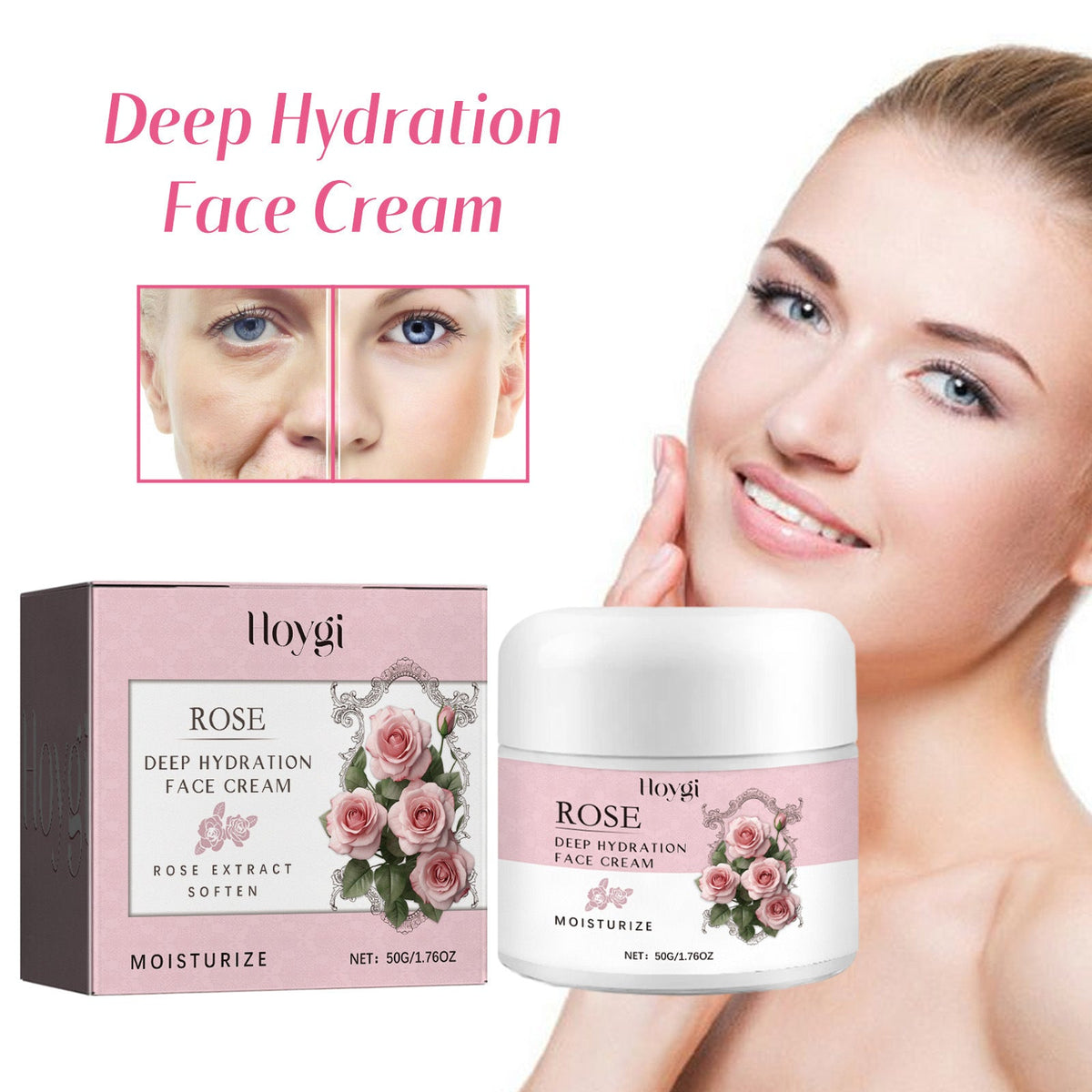 Rose Moisturizing Facial Cream Moisturizing Care