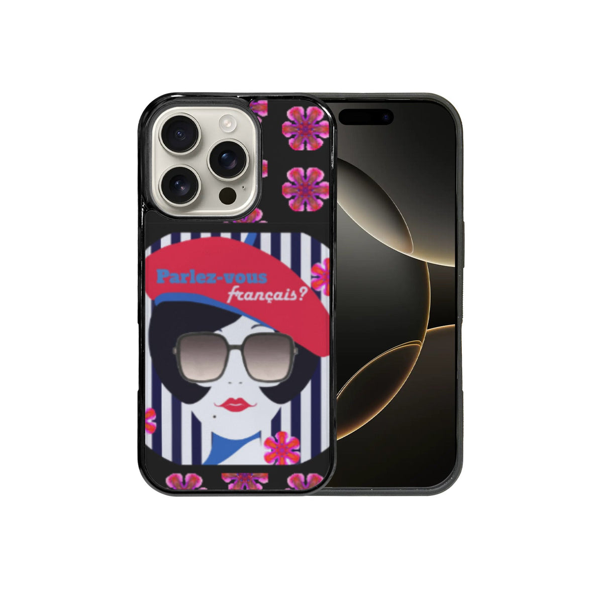 Parlez-vous Francais? French Girl iPhone 15/16 Mobile Phone Case (Made in USA)