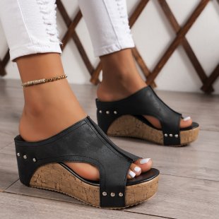 Women's Wedge Peep Toe Platform Sandals