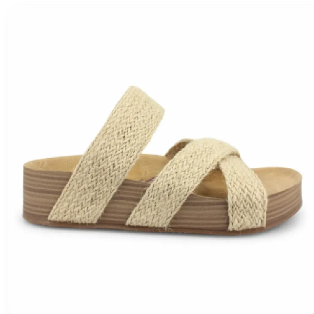 Unisex Casual Woven Solid Color Sandals