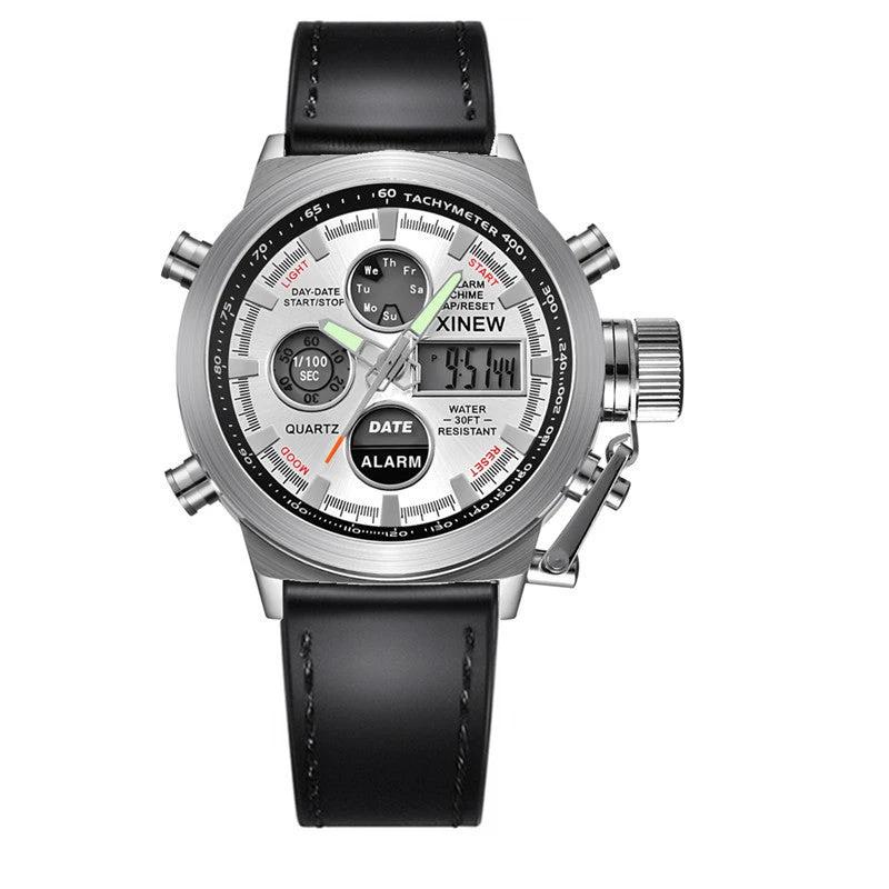 Men's Fashion Belt Multi-functional Watch