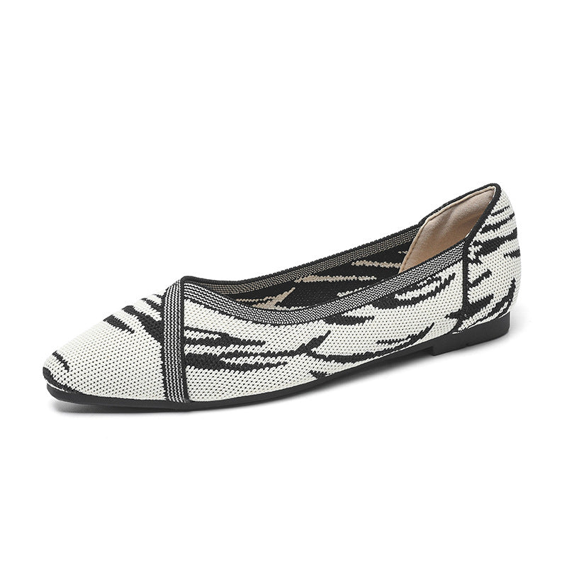 Women's Flying Woven Knitted Flats