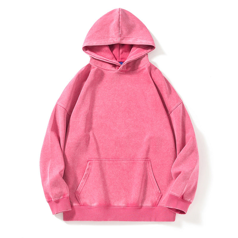 Combed Velvet Cotton Hooded Sweater