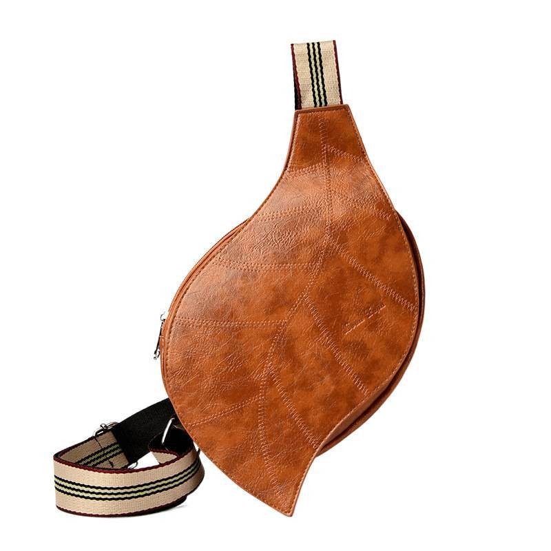 Women's Retro Leaf-Shaped Waist Bag