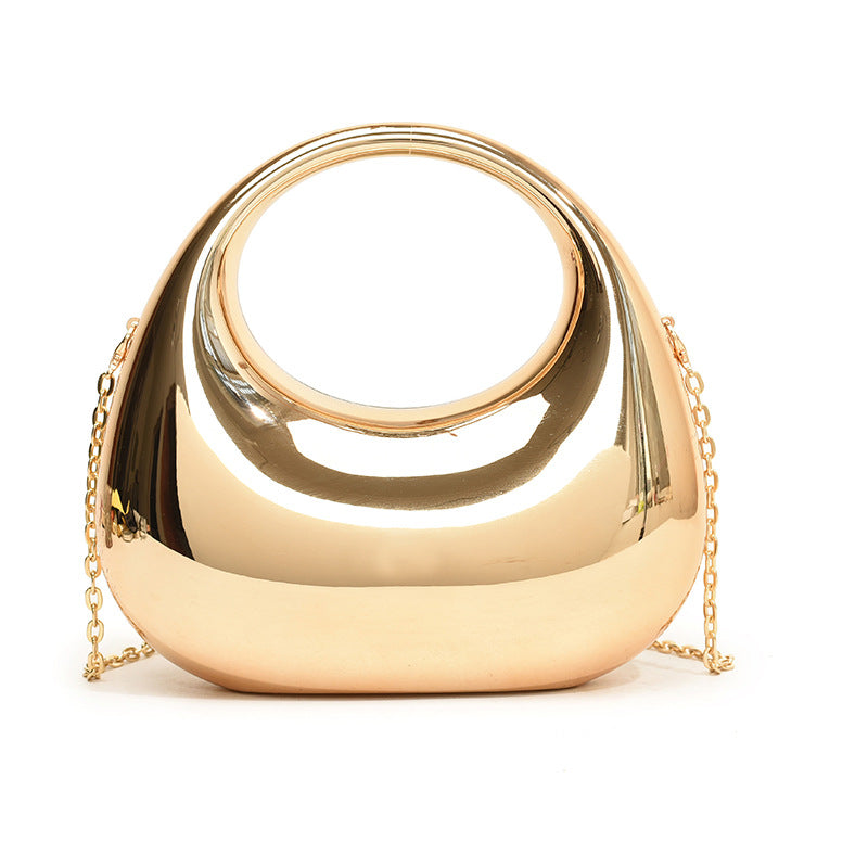 Acrylic Small Size Gold Handbag Chain Shoulder Oblique Handbag