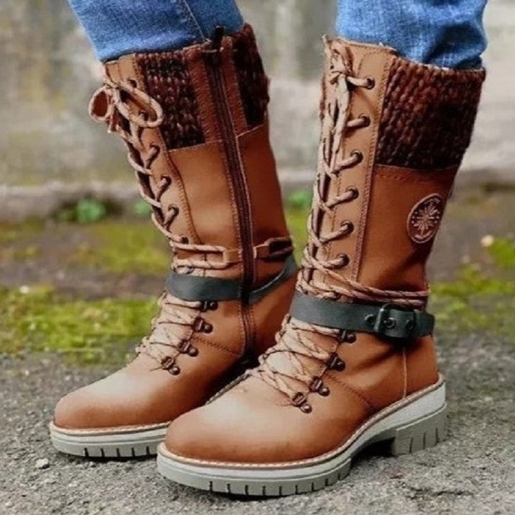 Women's Mid Boots Round-Toe
