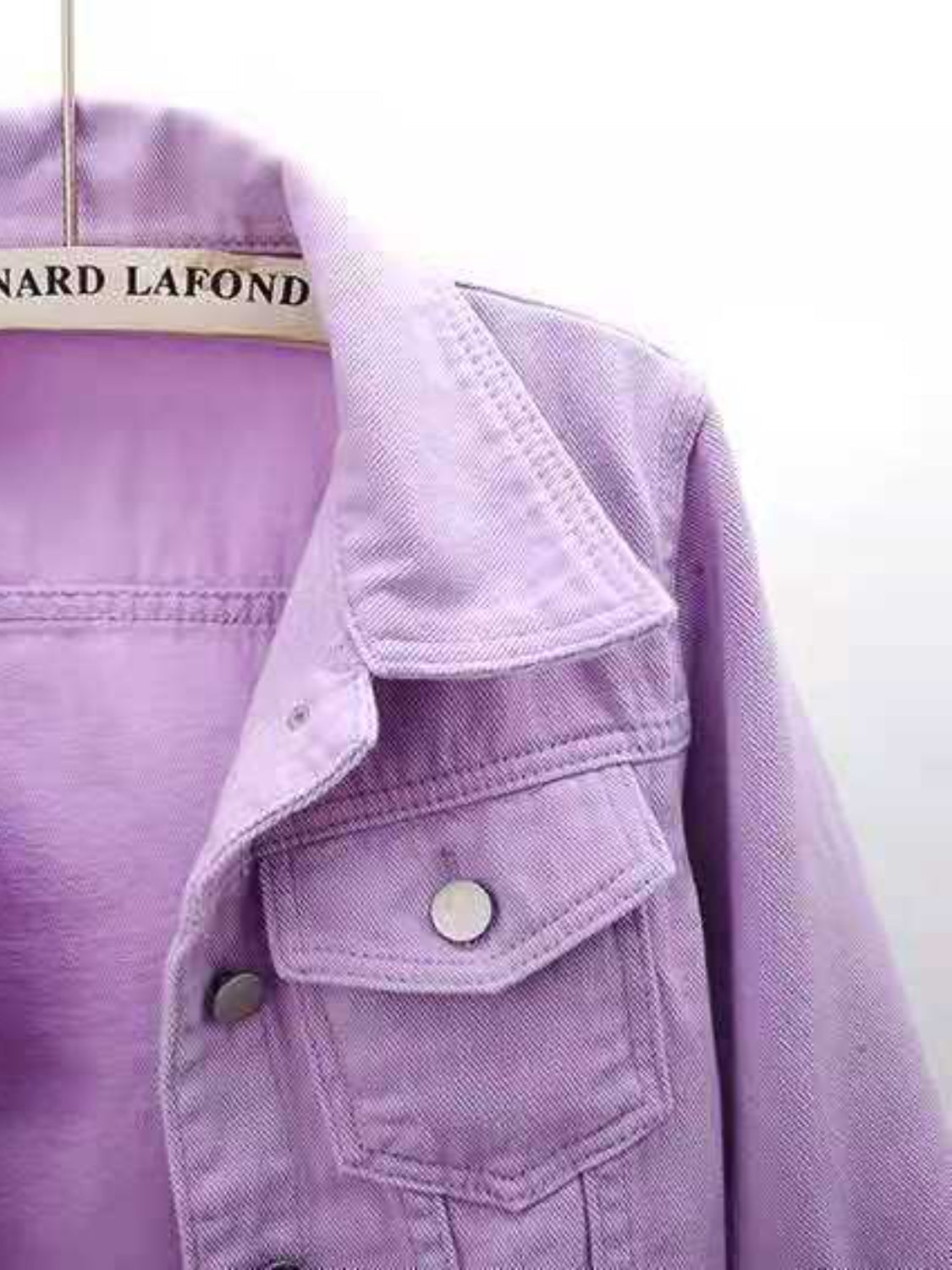 Full Size Cropped  Denim Jacket Plus Size