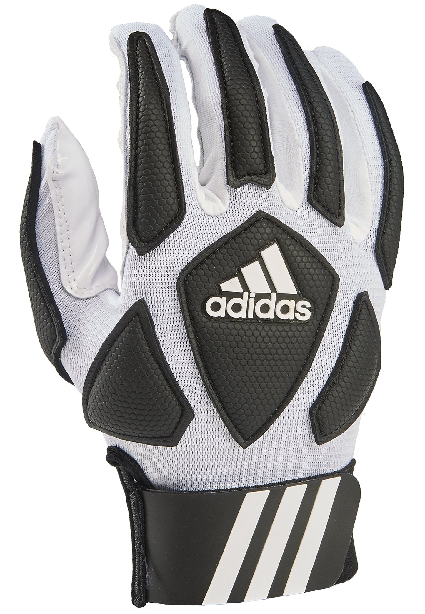 adidas Scorch Destroy 2 Lineman Adult Gloves Full Finger White/Black Small