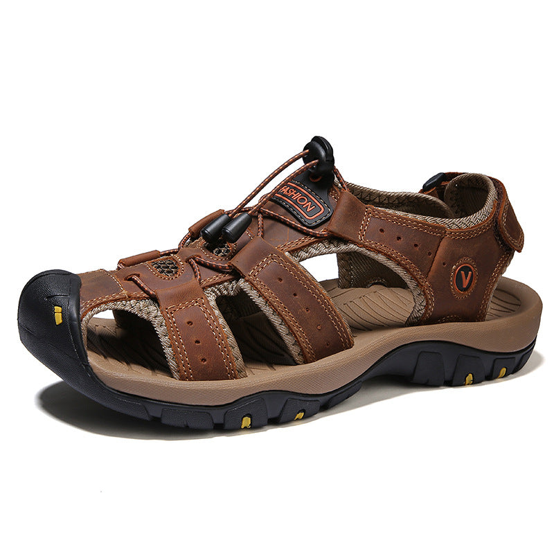 Men's Outdoor Leather Sports Sandals