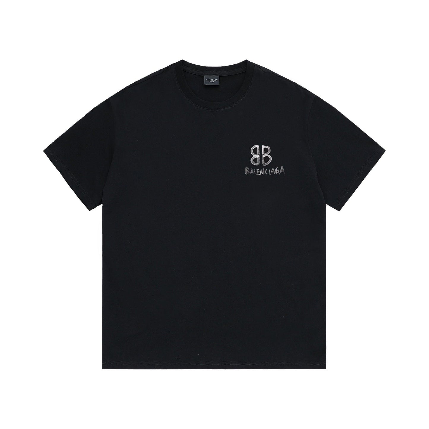 Balenciaga Black T-Shirt Without Collar