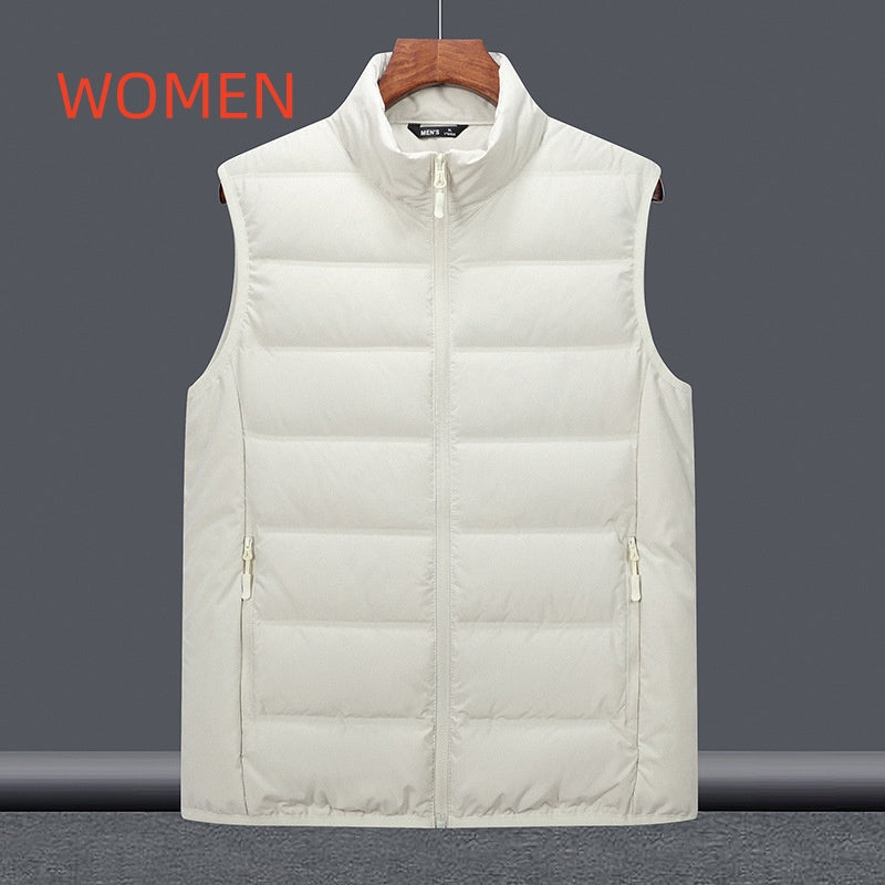 Thickened Down Jacket Stand-Up Collar Lightweight Couples Vest Outerwear
