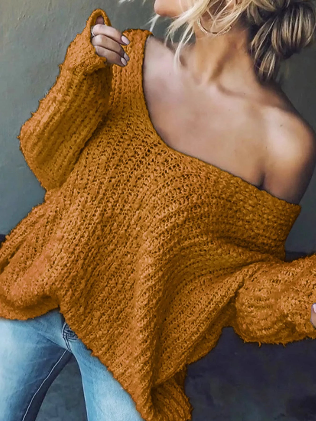 Loose Fit Long Sleeve Sweater