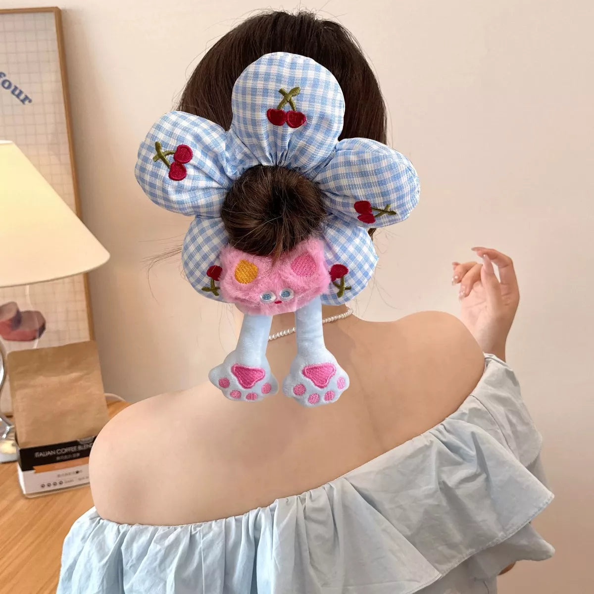 Printed Animal Shaped Hair Scrunchy