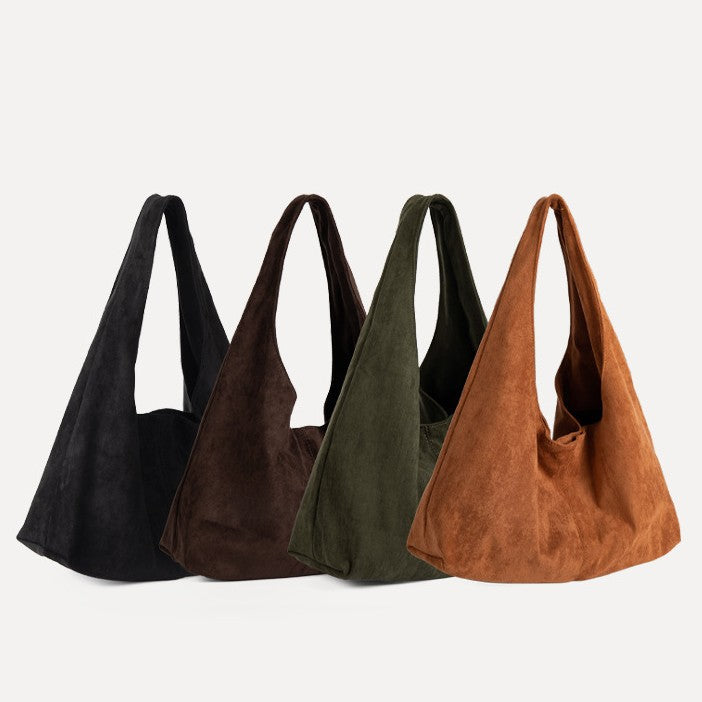 Suede Hobo Travel Bag