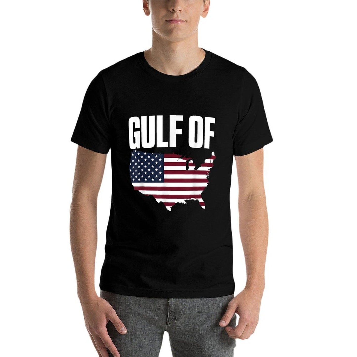 Gulf of United States of America Ribbed Collar T-Shirt